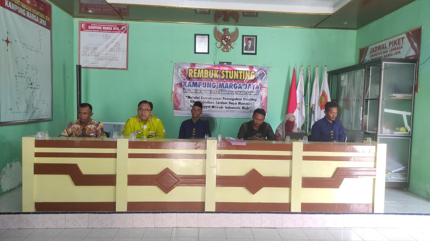 PEMERINTAH KAMPUNG MARGA JAYA GELAR REMBUK STUNTING TAHUN 2025